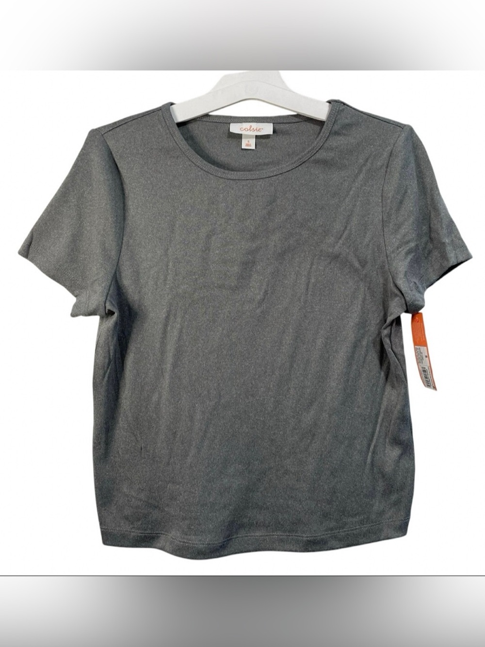 Colsie Women's Short Sleeve Crewneck Tee — Gray
